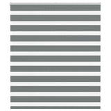 Vidaxl zebra rolgordijn 130x150 cm stofbreedte 125,9 cm donkergrijs