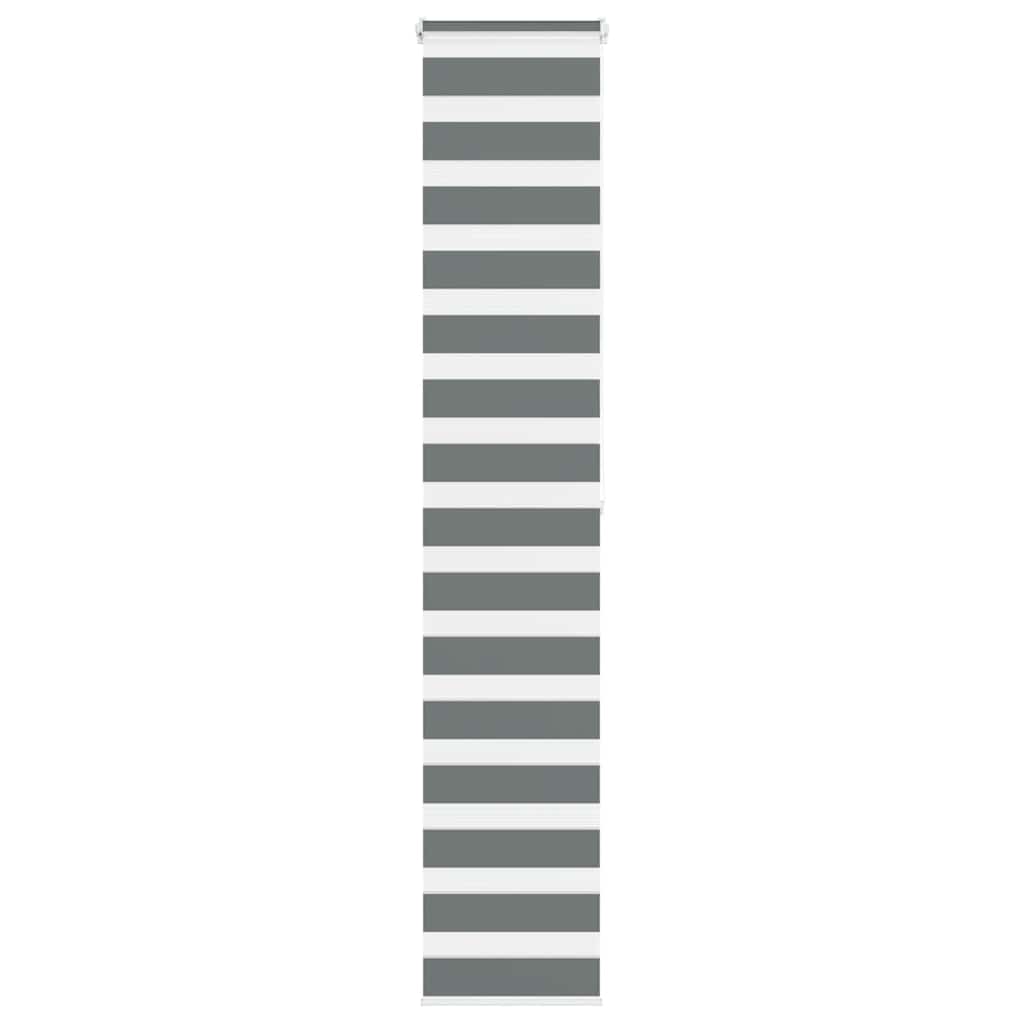 Vidaxl Zebra roller blind 50x200 cm dust width 45.9 cm dark gray