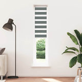 Vidaxl Zebra roller blind 50x200 cm dust width 45.9 cm dark gray