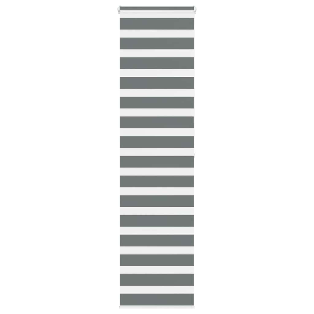 Vidaxl zebra válcový slepý 55x200 cm šířka tmavé tmavé šedé