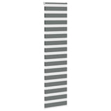 Vidaxl Zebra Roller Slepi 65x200 cm Širina tkanine 60,9 cm temno siva