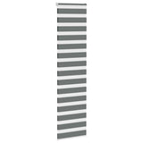 Vidaxl Zebra roller blind 70x200 cm dust width 65.9 cm dark gray