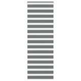 Vidaxl Zebra Roller Blind 75x200 cm Širina tkanine 70,9 cm temno siva