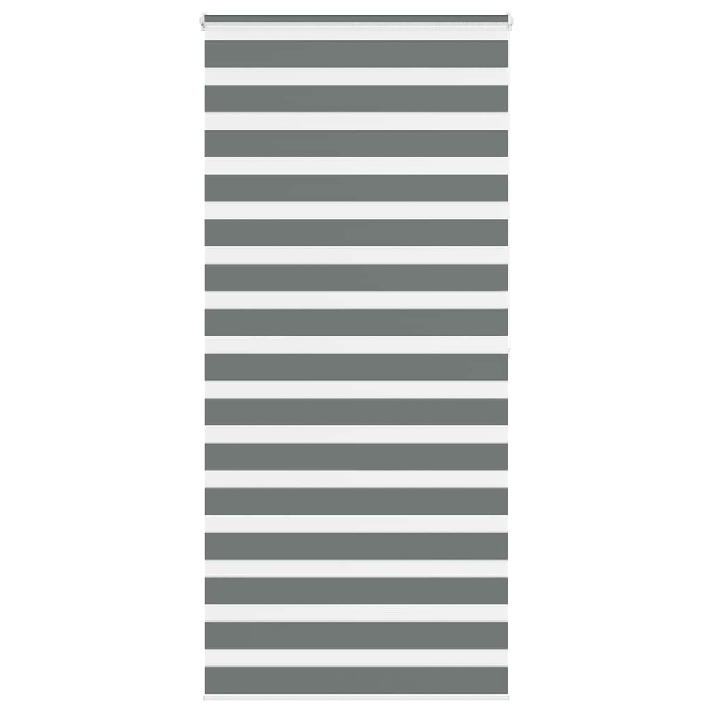 Vidaxl Zebra roller blind 110x200 cm Fabric width 105.9 cm dark gray