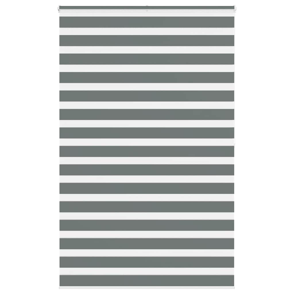 Vidaxl Zebra roller blind 150x200 cm Fabric width 145.9 cm dark gray