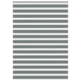 Vidaxl zebra rullo cieco 160x200 cm Larghezza tessuto 155,9 cm grigio scuro