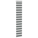 Vidaxl Zebra Roller Slepi 50x230 cm Širina tkanine 45,9 cm temno siva