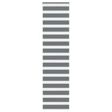 Vidaxl Zebra Roller Slepi 65x230 cm Širina tkanine 60,9 cm temno siva