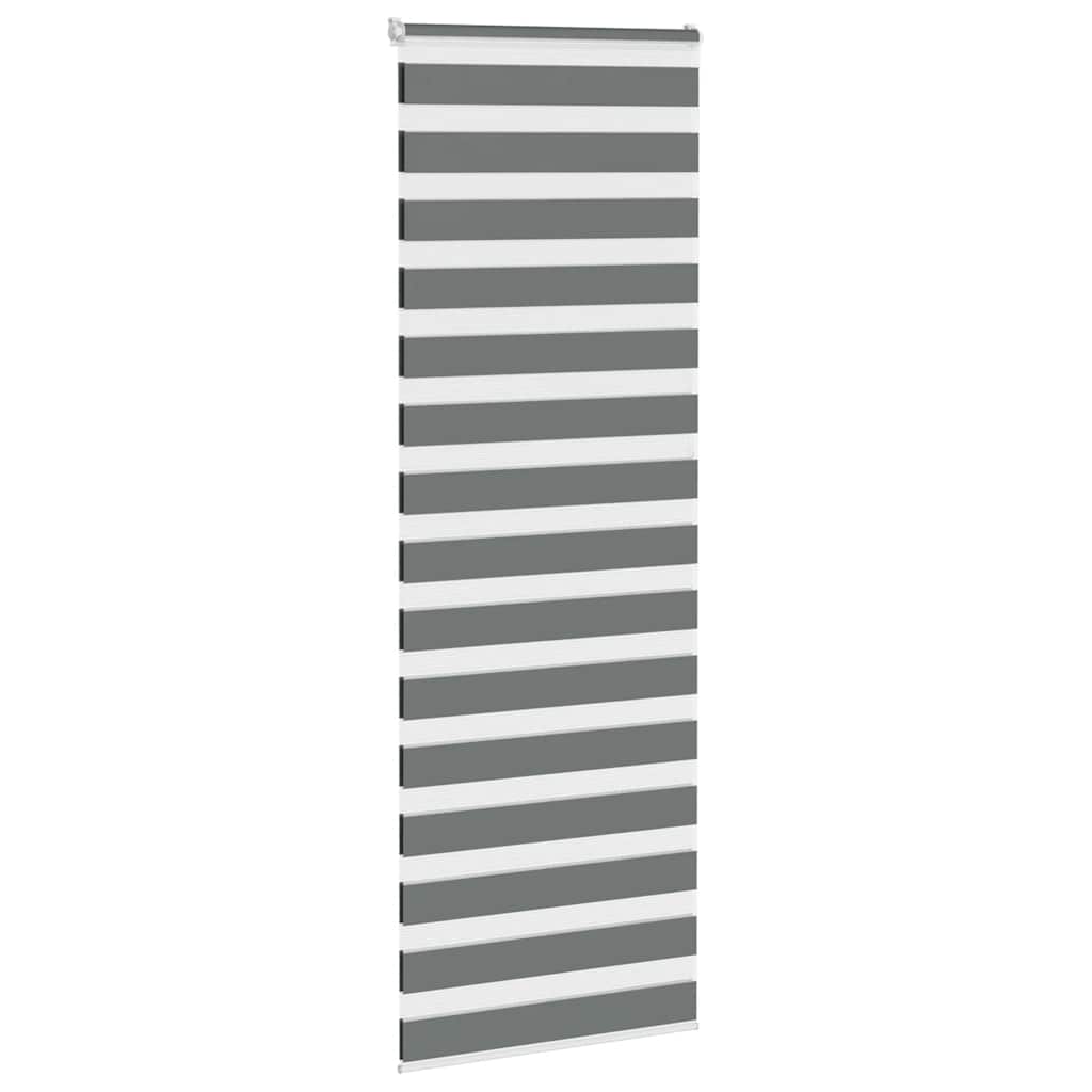Vidaxl Zebra roller blind 70x230 cm dust width 65.9 cm dark gray