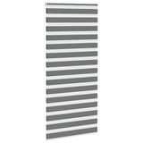 Vidaxl Zebra roller blind 95x230 cm Fabric width 90.9 cm dark gray
