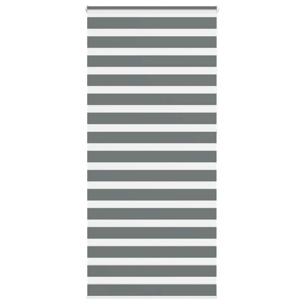 Vidaxl Zebra roller blind 110x230 cm Fabric width 105.9 cm dark gray
