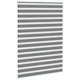 Vidaxl zebra rolgordijn 160x230 cm stofbreedte 155,9 cm donkergrijs