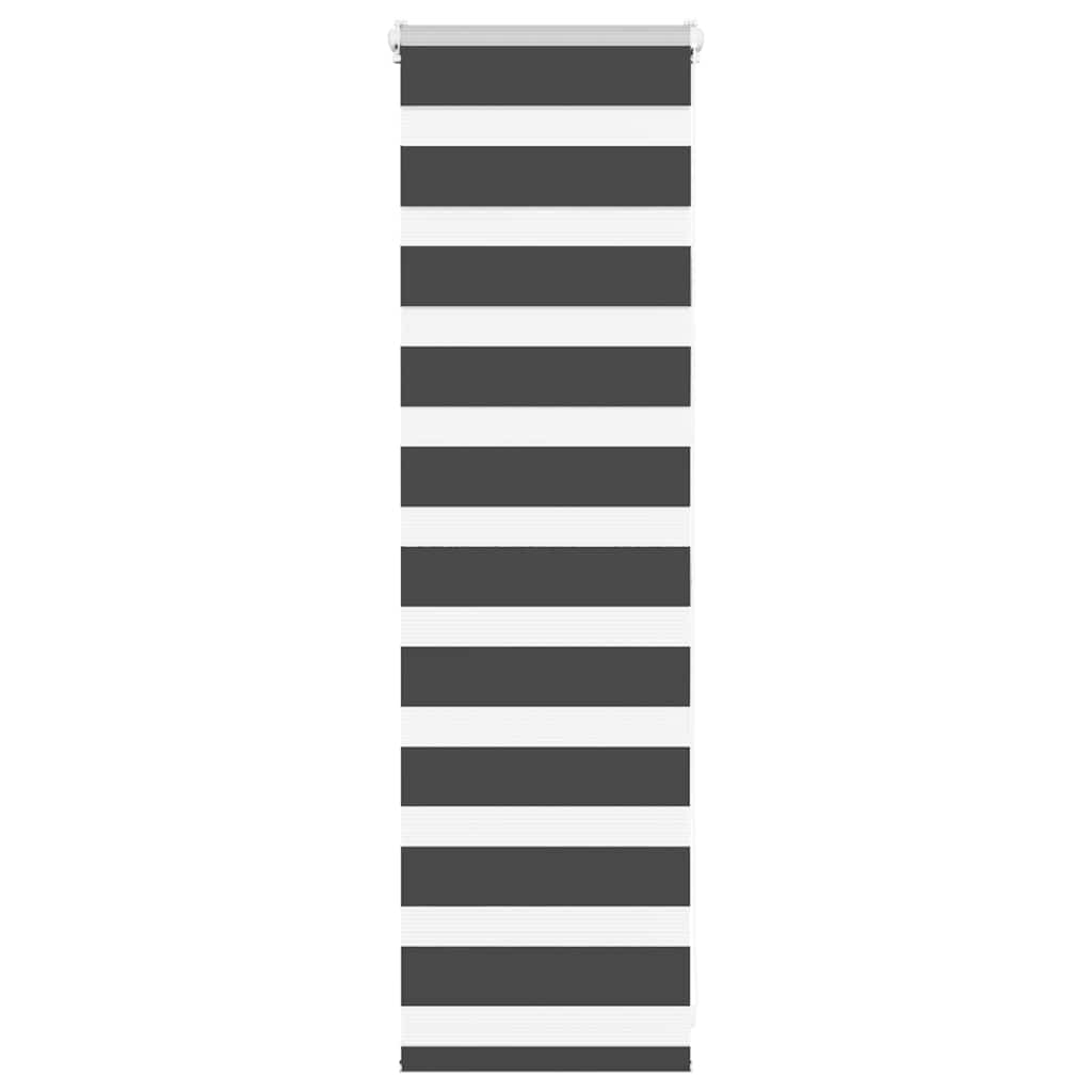 Vidaxl Zebra roller blind 50x100 cm Fabric width 45.9 cm black