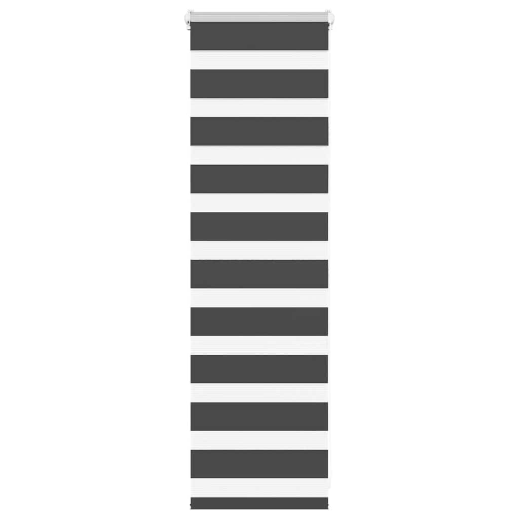 Vidaxl Zebra roller blind 55x100 cm dust width 50.9 cm black