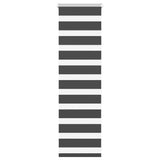Vidaxl Zebra roller blind 55x100 cm dust width 50.9 cm black