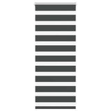 Roleta zebra VidaXL 60x100 cm szerokość tkaniny czarna 55,9 cm