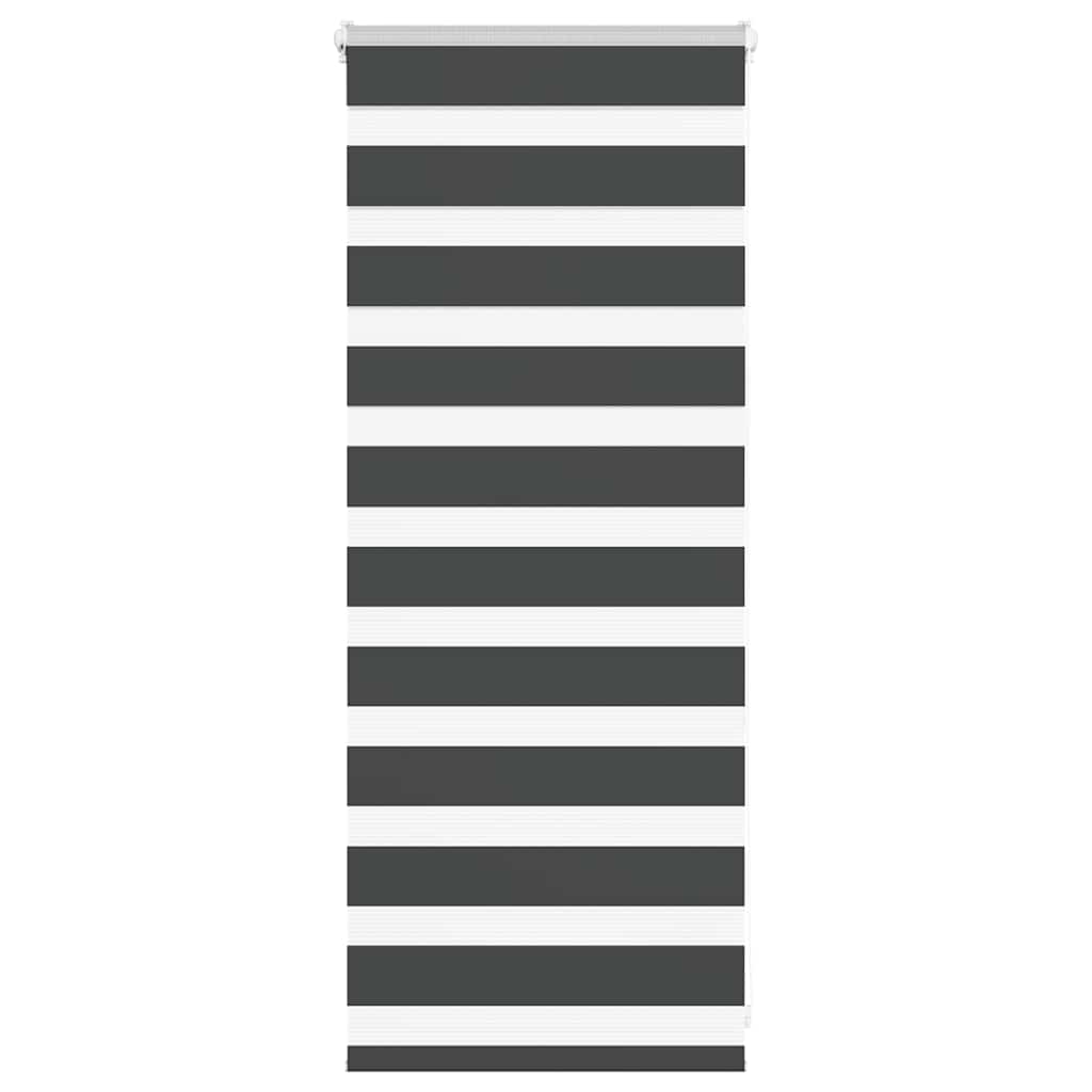 Vidaxl Zebra roller blind 65x100 cm Fabric width 60.9 cm Black