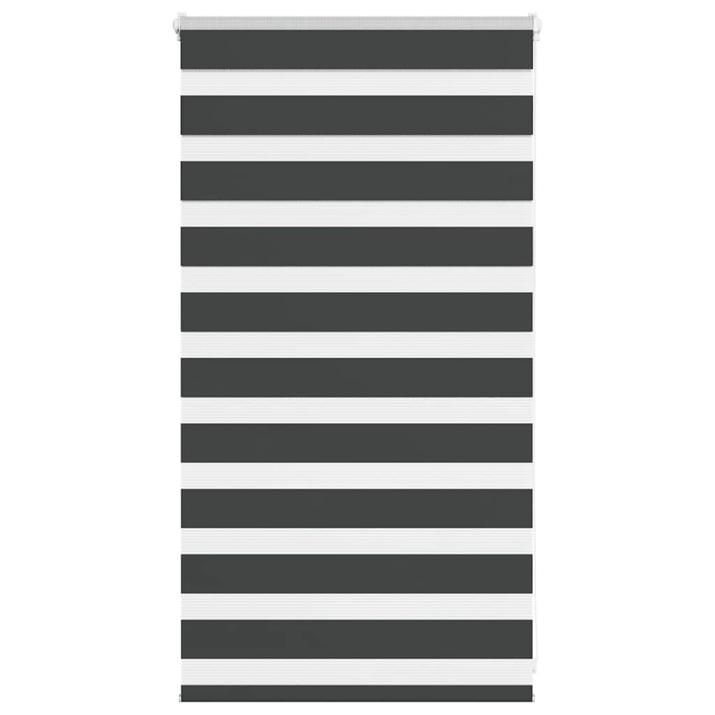Vidaxl Zebra roller blind 80x100 cm dust width 75.9 cm black