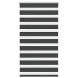 Vidaxl Zebra roller blind 80x100 cm dust width 75.9 cm black