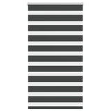 Vidaxl zebra roller slepý 85x100 cm šířka tkaniny 80,9 cm černá