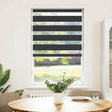 Vidaxl Zebra roller blind 90x100 cm Fabric width 85.9 cm Black