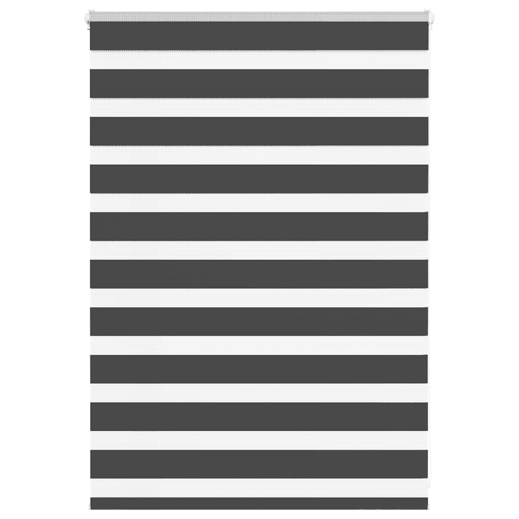 Vidaxl Zebra roller blind 100x100 cm dust width 95.9 cm black
