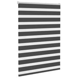 Vidaxl Zebra roller blind 100x100 cm dust width 95.9 cm black