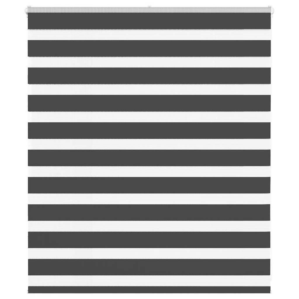 Vidaxl zebra rolgordijn 135x100 cm stofbreedte 130,9 cm zwart