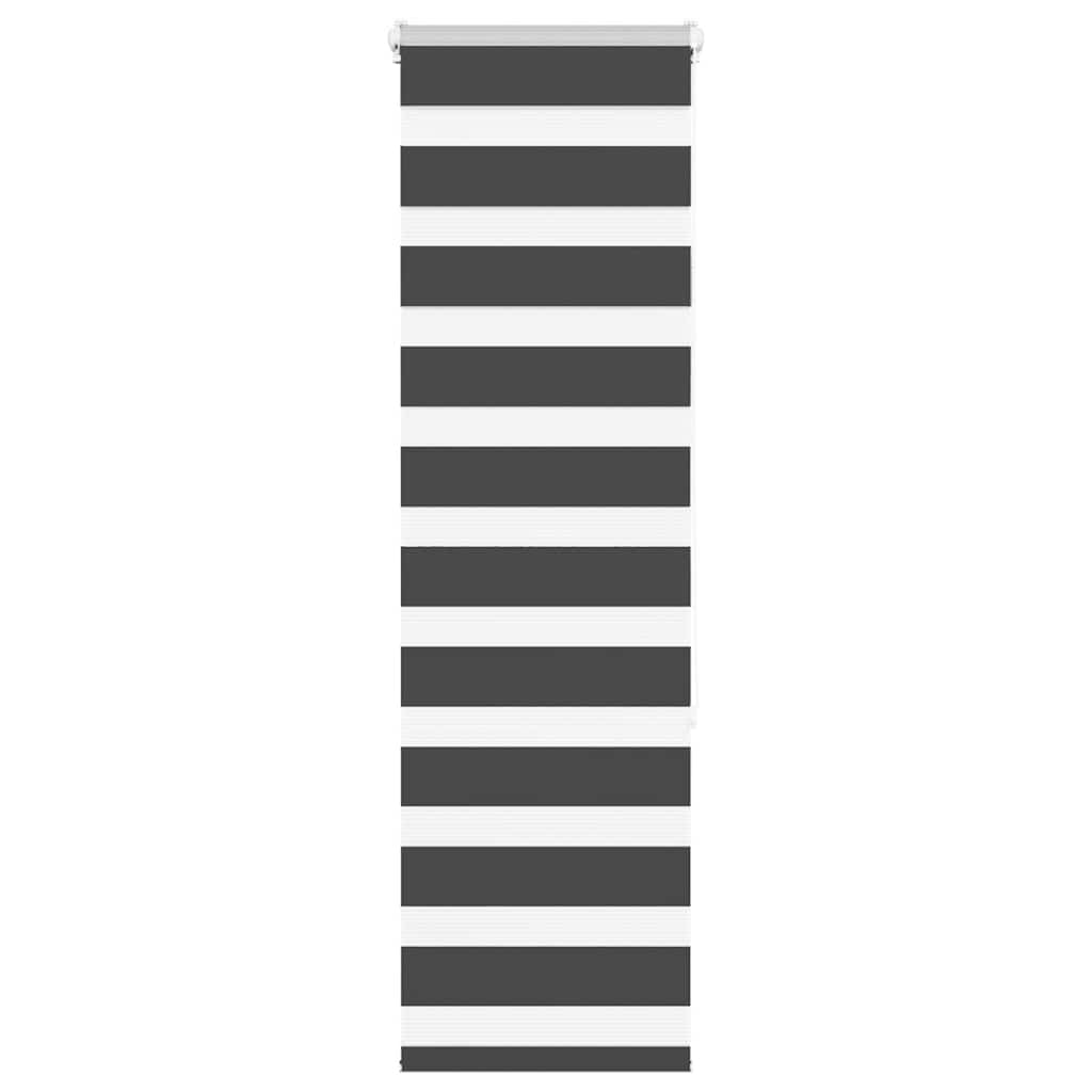 Vidaxl Zebra roller blind 45x150 cm dust width 40.9 cm black