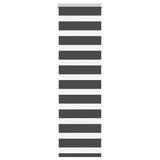 Vidaxl Zebra roller blind 45x150 cm dust width 40.9 cm black