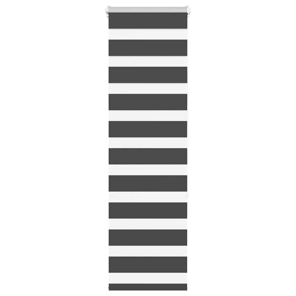Vidaxl Zebra roller blind 50x150 cm dust width 45.9 cm black