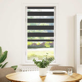 Vidaxl Zebra Roller Blind 55x150 cm Šířka prachu 50,9 cm černá