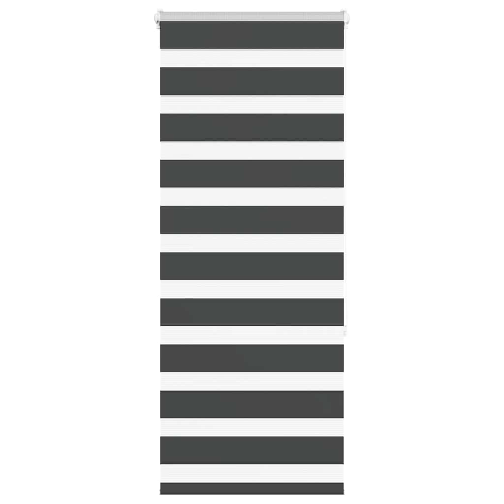 Vidaxl Zebra roller blind 60x150 cm dust width black 55.9 cm