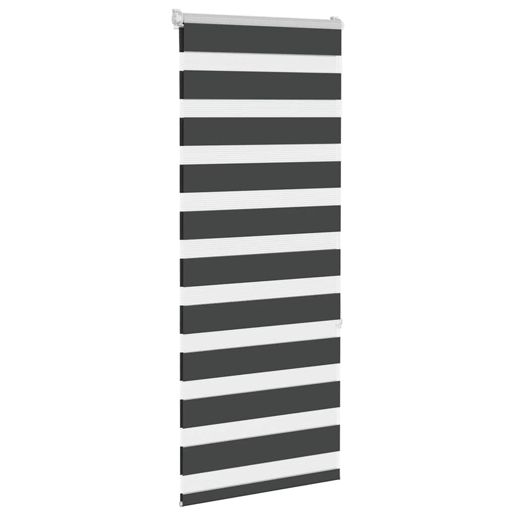 Vidaxl Zebra roller blind 60x150 cm dust width black 55.9 cm