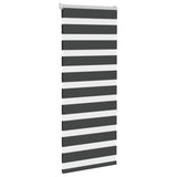 Vidaxl Zebra roller blind 60x150 cm dust width black 55.9 cm