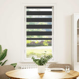 Vidaxl Zebra roller blind 65x150 cm dust width 60.9 cm black