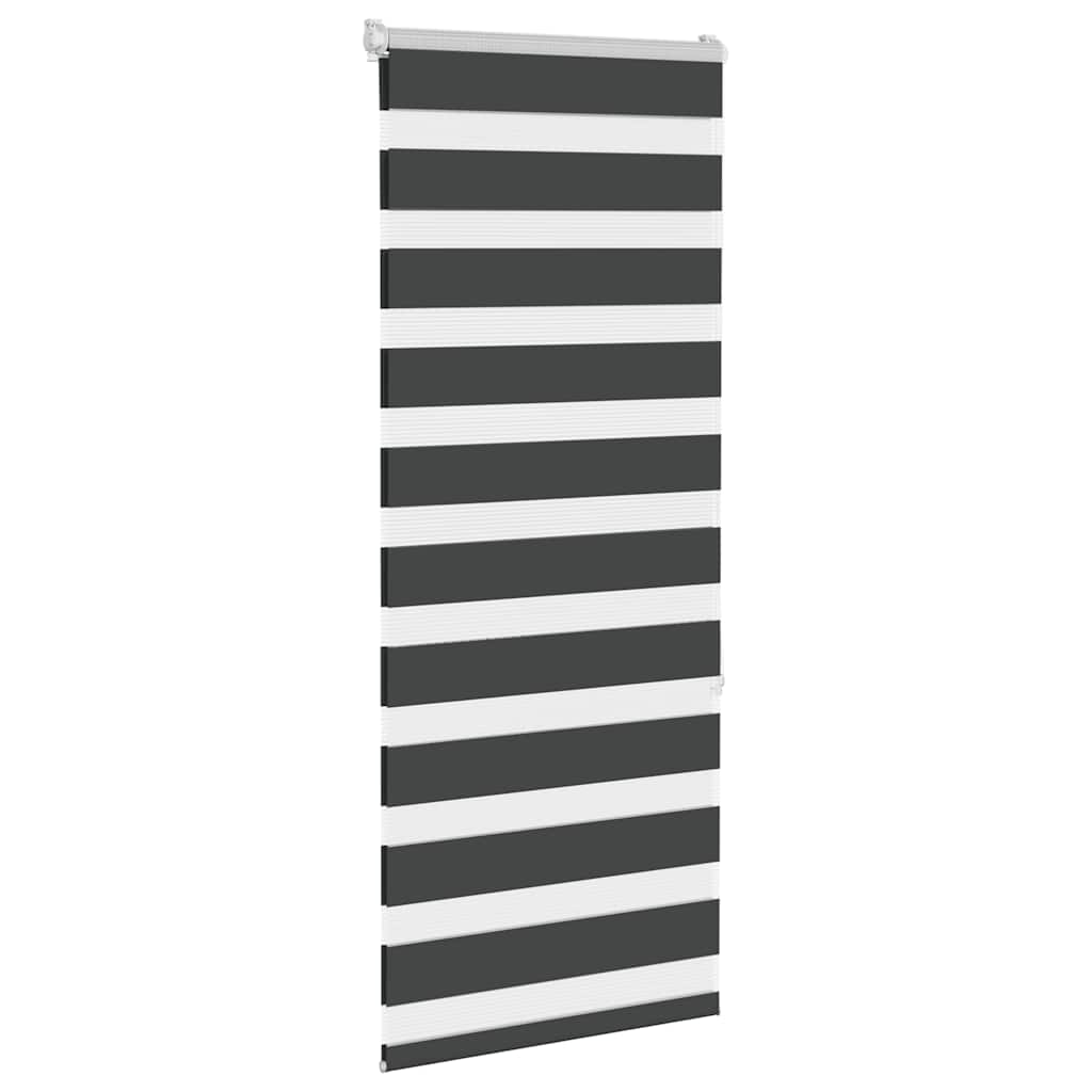 Vidaxl Zebra roller blind 65x150 cm dust width 60.9 cm black