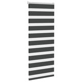 Vidaxl Zebra roller blind 65x150 cm dust width 60.9 cm black