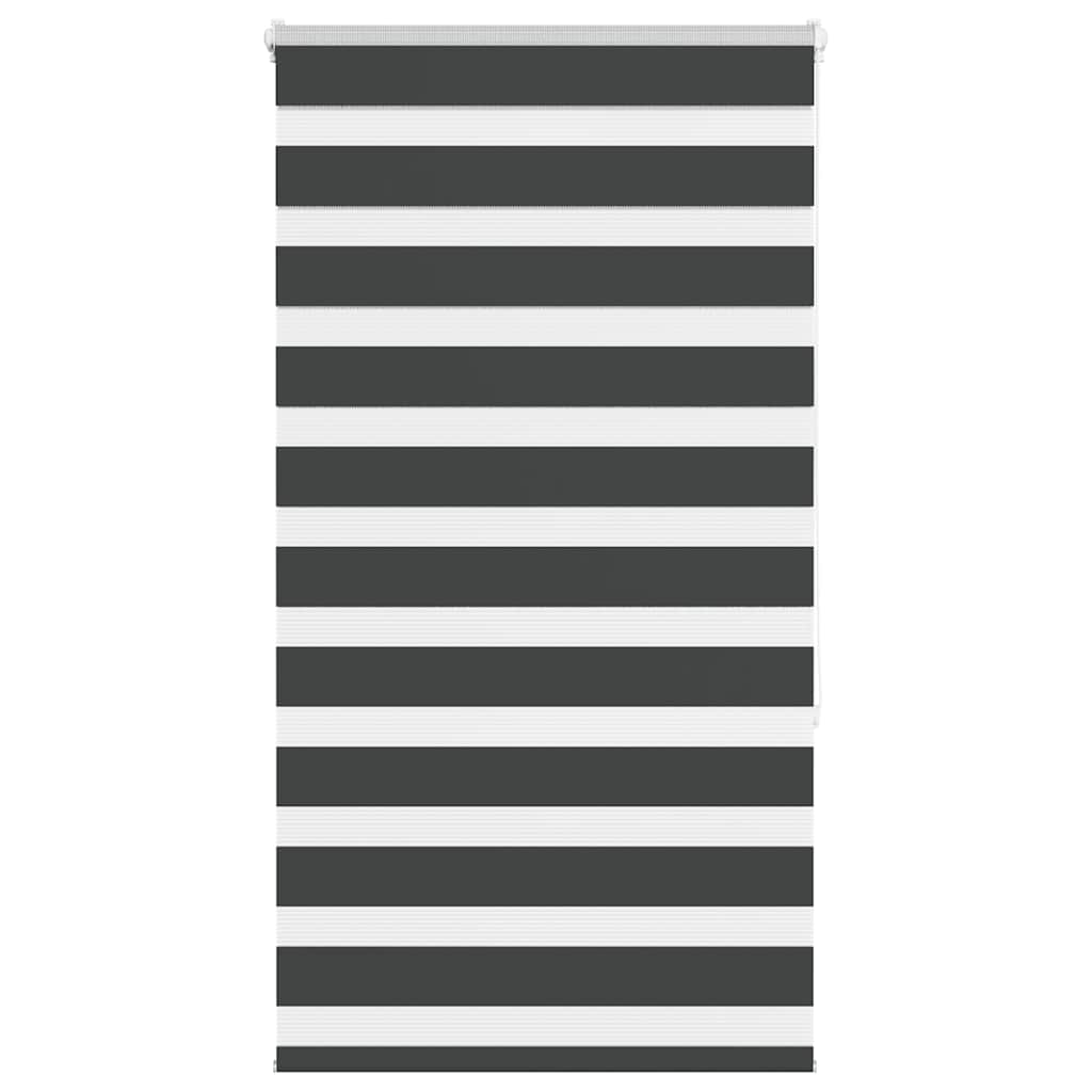 Vidaxl zebra roller slepý 75x150 cm šířka prachu 70,9 cm černá