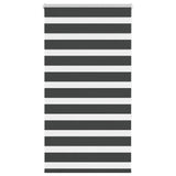 Vidaxl zebra Roller Blind 85x150 cm Šířka prachu 80,9 cm černá