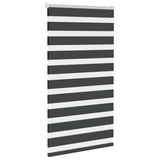 Vidaxl zebra Roller Blind 85x150 cm Šířka prachu 80,9 cm černá