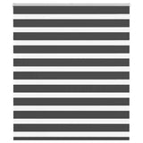 Vidaxl zebra rullo cieco 105x150 cm Larghezza tessuto 100,9 cm nero