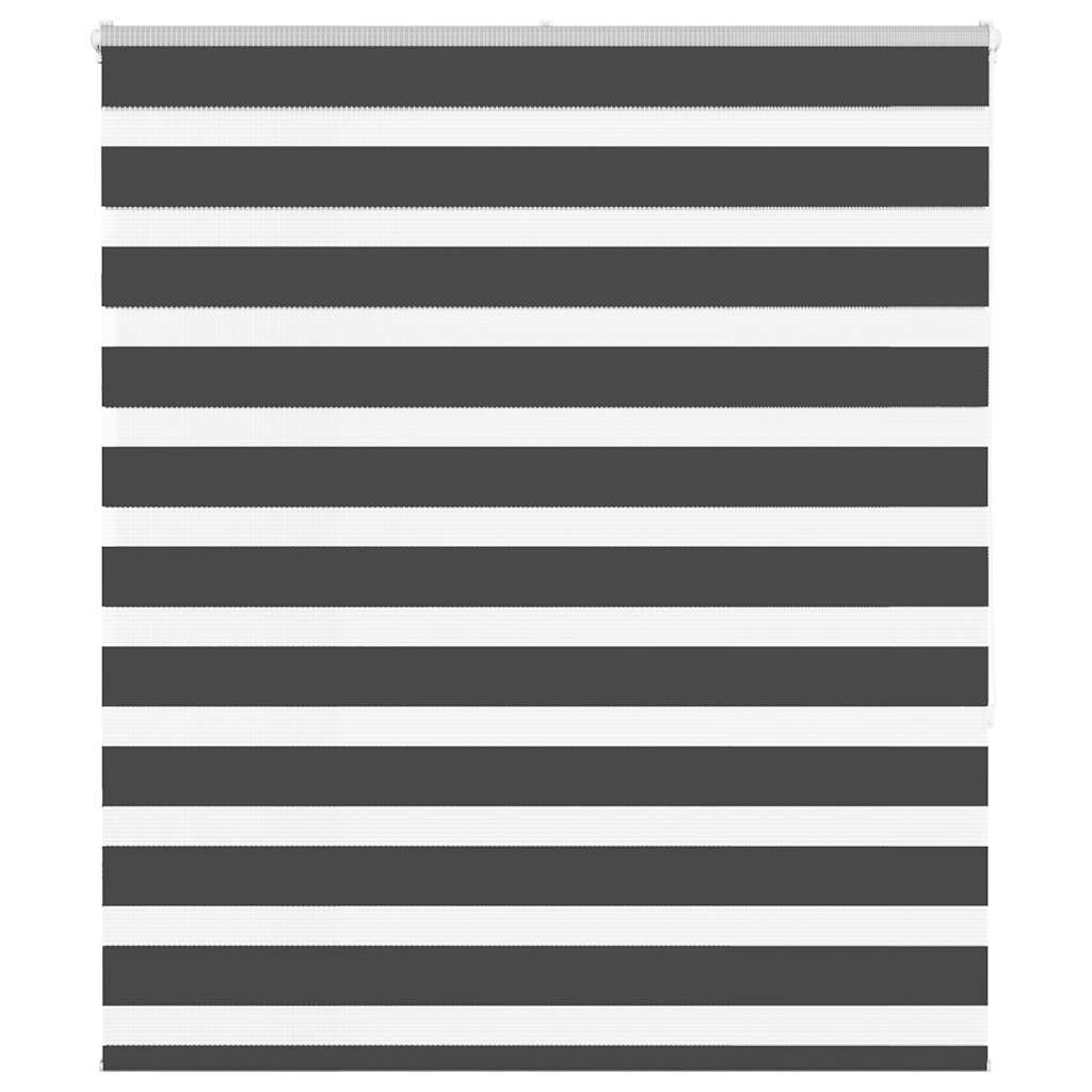 Vidaxl Zebra roller blind 135x150 cm dust width 130.9 cm black