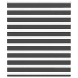 Vidaxl Zebra roller blind 135x150 cm dust width 130.9 cm black