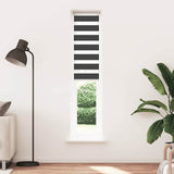 Vidaxl Zebra roller blind 45x200 cm dust width 40.9 cm black