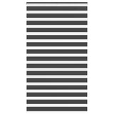 Vidaxl zebra roller slepý 125x200 cm šířka tkaniny 120,9 cm černá