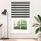 Vidaxl zebra roller slepý 125x200 cm šířka tkaniny 120,9 cm černá