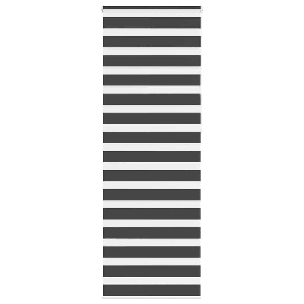 Vidaxl zebra roller slepý 80x230 cm šířka tkaniny 75,9 cm černá