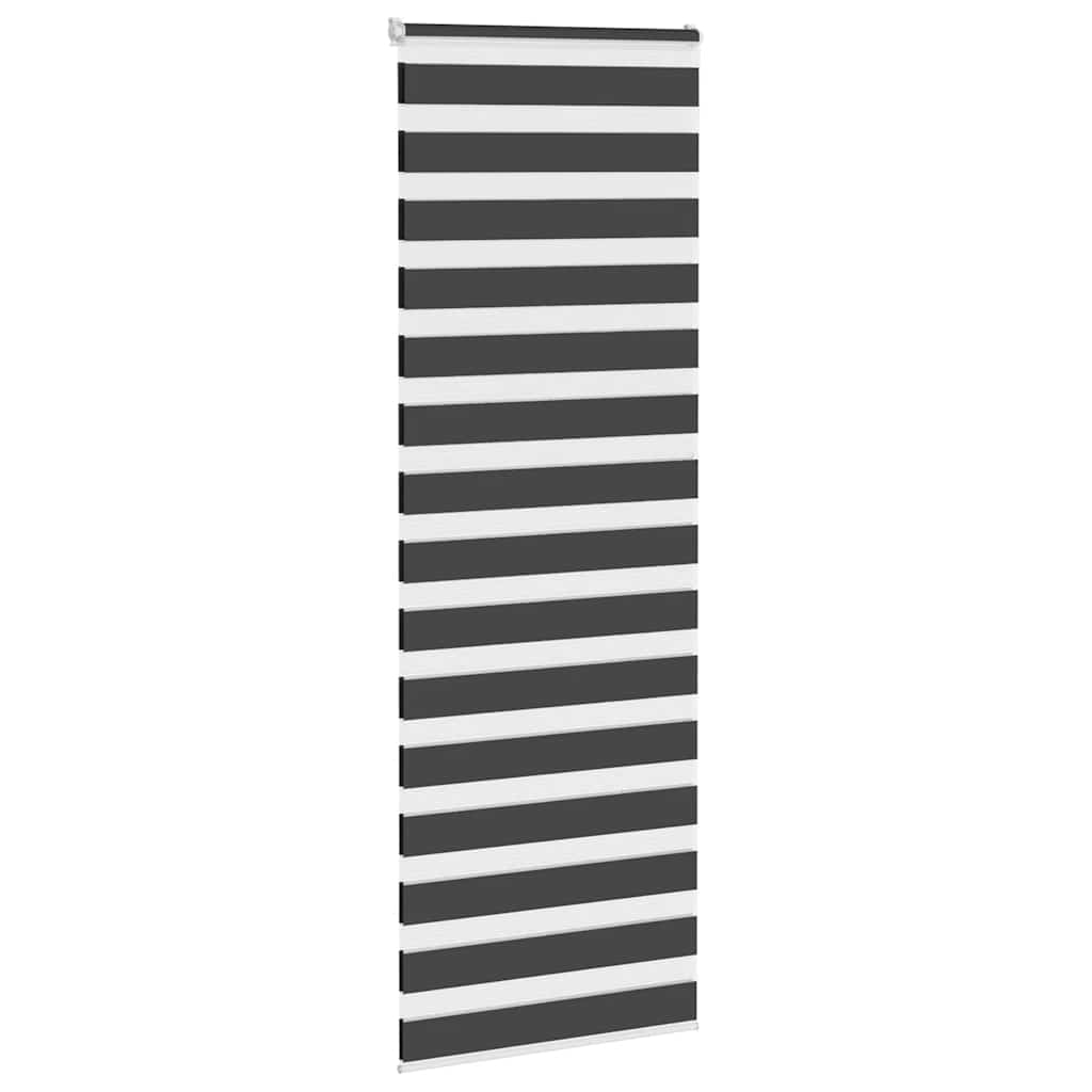Vidaxl zebra roller slepý 80x230 cm šířka tkaniny 75,9 cm černá