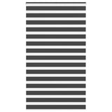 Vidaxl zebra rolgordijn 135x230 cm stofbreedte 130,9 cm zwart